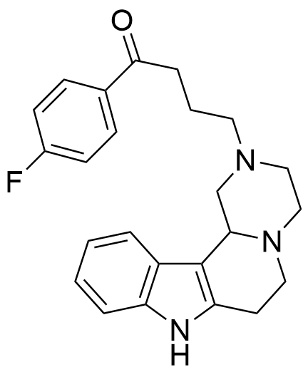 1-(4-Fluorophenyl)-4-(3,4,6,7,8,12c-hexahydropyrazino[1',2':1,2]pyrido[4,3-b]indol-2(1H)-yl)butan-1-one