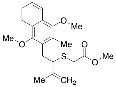 2-[[1-[(1,4-Dimethoxy-3-methyl-2-naphthalenyl)methyl]-2-methyl-2-propen-1-yl]thio]-acetic Acid Methyl Ester