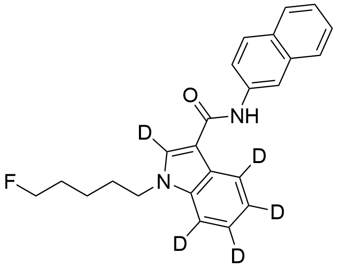 1-(5-Fluoropentyl)-N-(naphthalen-2-yl)-1H-indole-2,4,5,6,7-3-carboxamide-d5