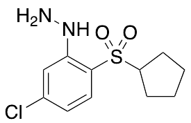[5-Chloro-2-(cyclopentylsulfonyl)phenyl]-hydrazine