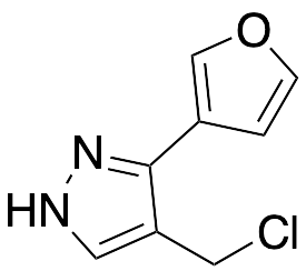 4-(chloromethyl)-3-(furan-3-yl)-1h-pyrazole