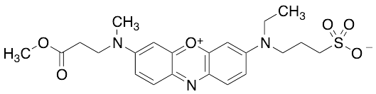 O-Methyl 3-[N-(2-Carboxyethyl)methylamino]-7-[N-ethyl(3-sulfonatopropyl)amino]phenoxazin-5-ium