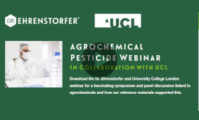 Download the Dr. Ehrenstorfer and University College London webinar for a fascinating symposium and panel discussion linked to agrochemicals and how our reference materials supported this.