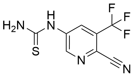 N-[6-Cyano-5-(trifluoromethyl)-3-pyridinyl]thiourea