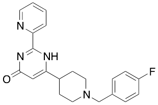 6-(1-(4-Fluorobenzyl)piperidin-4-yl)-2-(pyridin-2-yl)pyrimidin-4(1H)-one