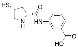 3-[[[(2R,4R)-4-Mercapto-2-pyrrolidinyl]carbonyl]amino]benzoic Acid