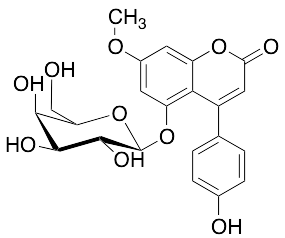 5-(beta-D-Galactopyranosyloxy)-4-(4-hydroxyphenyl)-7-methoxy-2H-1-benzopyran-2-one