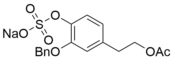 3-(Phenylmethoxy)-4-(sulfooxy)benzeneethanol 1-Acetate Sodium
