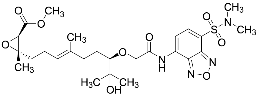 Methyl (2R,3S)-3-((R,E)-7-(2-((7-(N,N-dimethylsulfamoyl)benzo[c][1,2,5]oxadiazol-4-yl)amino)-2-oxoethoxy)-8-hydroxy-4,8-dimethylnon-3-en-1-yl)-3-methyloxirane-2-carboxylate