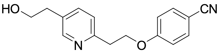 4-(2-(5-(2-Hydroxyethyl)pyridin-2-yl)ethoxy)benzonitrile