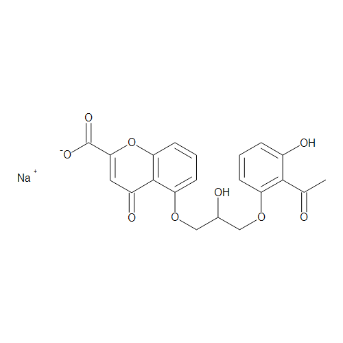 5-[3-(2-Acetyl-3-hydroxyphenoxy)-2-hydroxypropoxy]-4-oxo-4H-1-benzopyran-2-carboxylic Acid Sodium Salt
