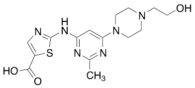 2-[[6-[4-(2-Hydroxyethyl)-1-piperazinyl]-2-methyl-4-pyrimidinyl]amino]-5-thiazolecarboxylic acid