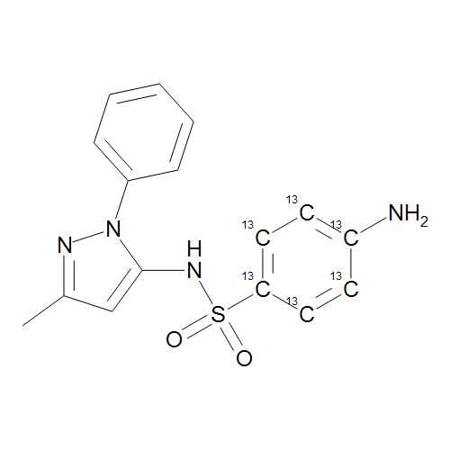 Sulfapyrazole 13C6 (sulfanilamide ring 13C6)