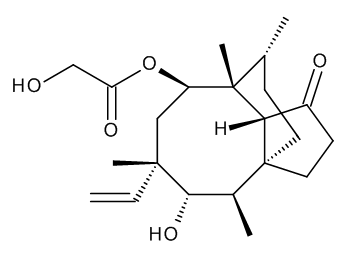 (3aS,4R,5S,6S,8R,9R,9aR,10R)-6-Ethenyl-5-hydroxy-4,6,9,10-tetramethyl-1-oxodecahydro-3a,9-propano-3aH-cyclopentacycloocten-8-yl Hydroxyacetate (Pleuromutilin) - CAS No. 125-65-5 (3aS,4R,5S,6S,8R,9R,9aR,10R)-6-Ethenyl-5-hydroxy-4,6,9,10-tetramethyl-1-oxodecahydro-3a,9-propano-3aH-cyclopentacycloocten-8-yl Hydroxyacetate (Pleuromutilin)