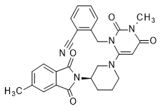 2-[[6-[(3R)-3-(1,3-Dihydro-5-methyl-1,3-dioxo-2H-isoindol-2-yl)-1-piperidinyl]-3,4-dihydro-3-methyl-2,4-dioxo-1(2H)-pyrimidinyl]methyl]benzonitrile