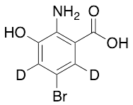 2-Amino-5-bromo-3-hydroxybenzoic Acid-d2