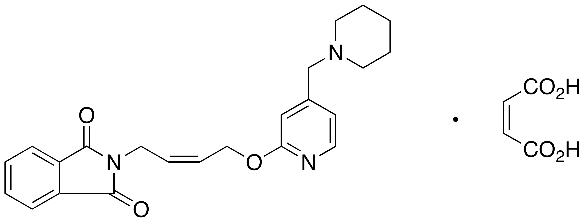 (Z)-2-[4-[[4-(1-Piperidinylmethyl)-2-pyridinyl]oxy]-2-butenyl]-1H-isoindole-1,3(2H)-dione Maleate