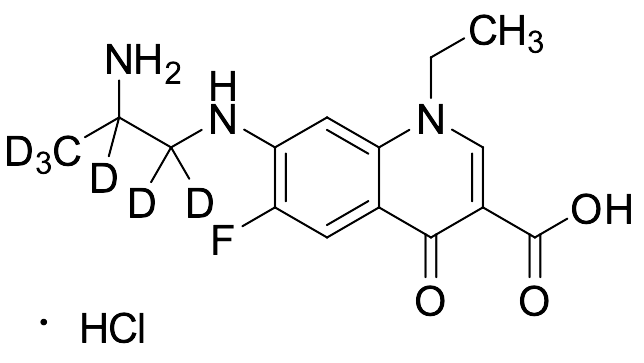 7-((2-Aminopropyl-1,1,2,3,3,3-D₆)amino)-1-ethyl-6-fluoro-4-oxo-1,4-dihydroquinoline-3-carboxylic Acid Hydrochloride