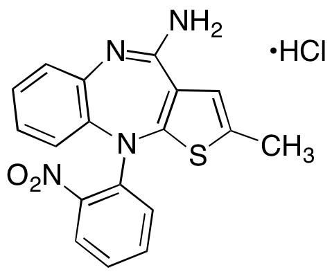 4-Des(4-methyl-1-piperazinyl)-4-amino-10-(2-nitrophenyl) Olanzapine Hydrochloride