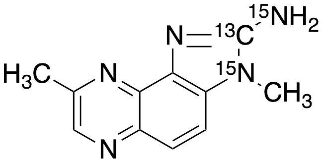 2-Amino-3,8-dimethylimidazo[4,5-f]quinoxaline-13C,15N2