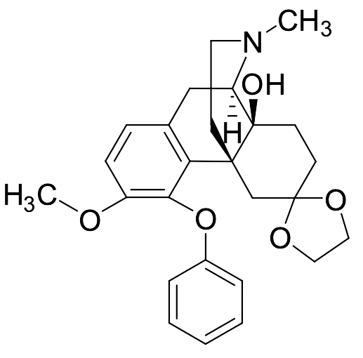 14-Hydroxy-3-methoxy-17-methyl-6-oxo-4-phenoxy-morphinan 6-Ethylene Ketal