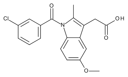 4-Dechloro-3-chloro indomethacin