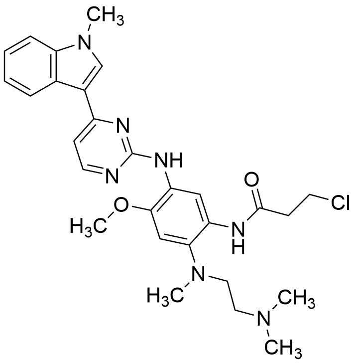 3-Chloro-N-(2-((2-(dimethylamino)ethyl)(methyl)amino)-4-methoxy-5-((4-(1-methyl-1H-indol-3-yl)pyrimidin-2-yl)amino)phenyl)propanamide