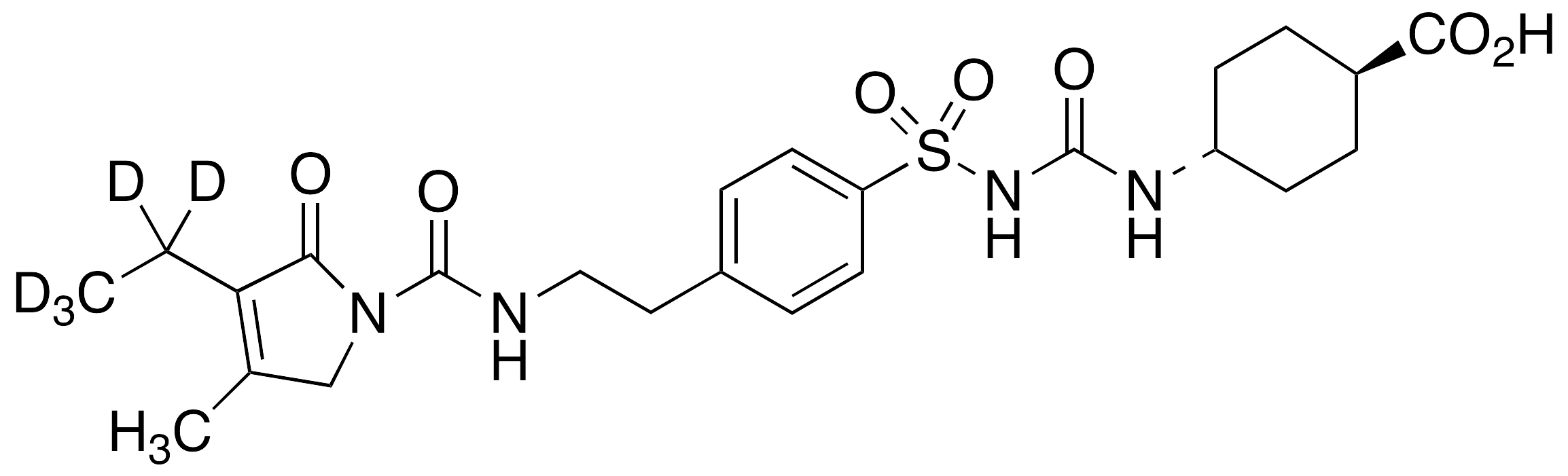 trans-Carboxy Glimepiride-d5
