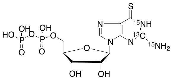 Thioguanosine Diphosphate-13C,15N2