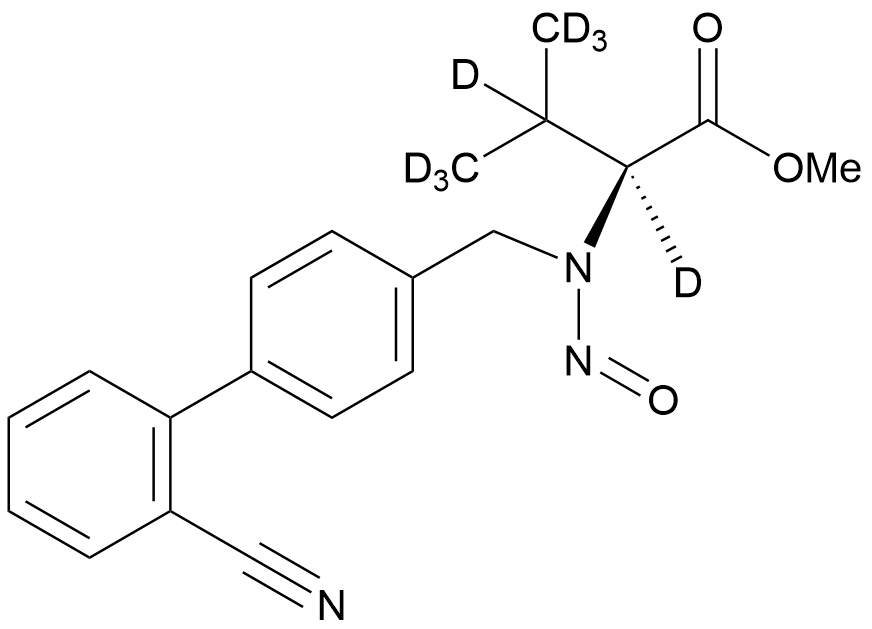 N-Nitroso-((2'-cyano-[1,1'-biphenyl]-4-yl)methyl)-L-valine Methyl Ester-d8