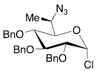 (2R,3R,4S,5R,6R)-2-((R)-1-Azidoethyl)-3,4,5-tris(benzyloxy)-6-chlorotetrahydro-2H-pyran