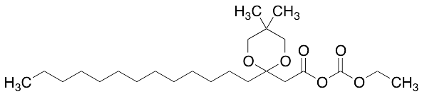 (Ethyl Carbonic) 2-(5,5-Dimethyl-2-tridecyl-1,3-dioxan-2-yl)acetic Anhydride