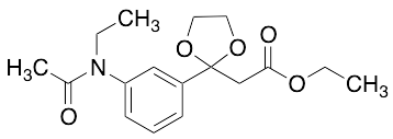 Ethyl 2-(2-(3-(N-Ethylacetamido)phenyl)-1,3-dioxolan-2-yl)acetate