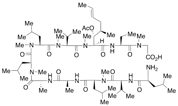 Des(N-Methyl-leucyl), Leucyl Cyclosporin A seco(MeGly-MeLeu) Carboxylic Acid