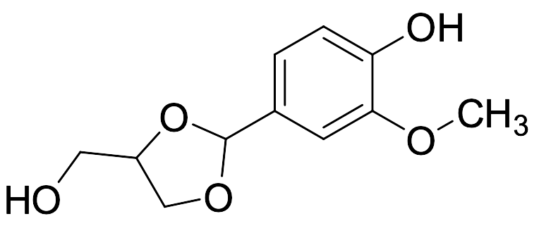 2-(4-Hydroxy-3-methoxyphenyl)-1,3-dioxolane-4-methanol