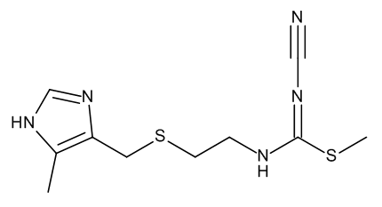 N-Cyano-N’-[2-[(4-methyl-5-imidazolyl)methylthio]ethyl]-S-methylisothiourea