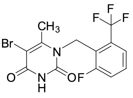 5-Bromo-1-[2-Fluoro-6-(trifluoromethyl)benzyl]-6-methylpyrimidine-2,4(1H,3H)-dione