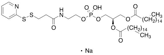 (1R)-1-[3-Hydroxy-3-oxido-8-oxo-10-(2-pyridinyldithio)-2,4-dioxa-7-aza-3-phosphadec-1-yl]-1,2-ethanediyl Ester Hexadecanoic Acid Monosodium Salt
