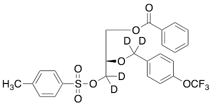 (R)-3-Benzoyloxy-2-(4-trifluoromethoxybenzyl-d2-oxy)propyl-1,1-d2 4-Toluenesulfonate