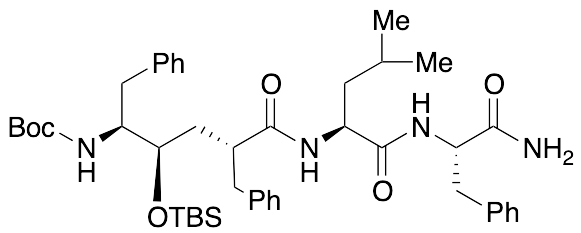 N-[(2R,4R,5S)-5-[[(1,1-Dimethylethoxy)carbonyl]amino]-4-[[(1,1-dimethylethyl)dimethylsilyl]oxy]-1-oxo-6-phenyl-2-(phenylmethyl)hexyl]-L-leucyl-L-phenylalaninamide