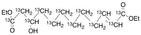 10-Hydroxydodec-2-enedioic-13C12 Acid 1,​12-​Diethyl Ester