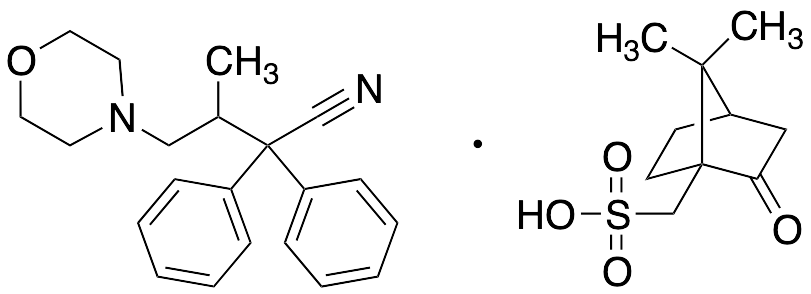 rac-Beta-Methyl-Alpha,Alpha-diphenyl-4-morpholinebutanenitrile (R)-10-Camphorsulfonic Acid Salt
