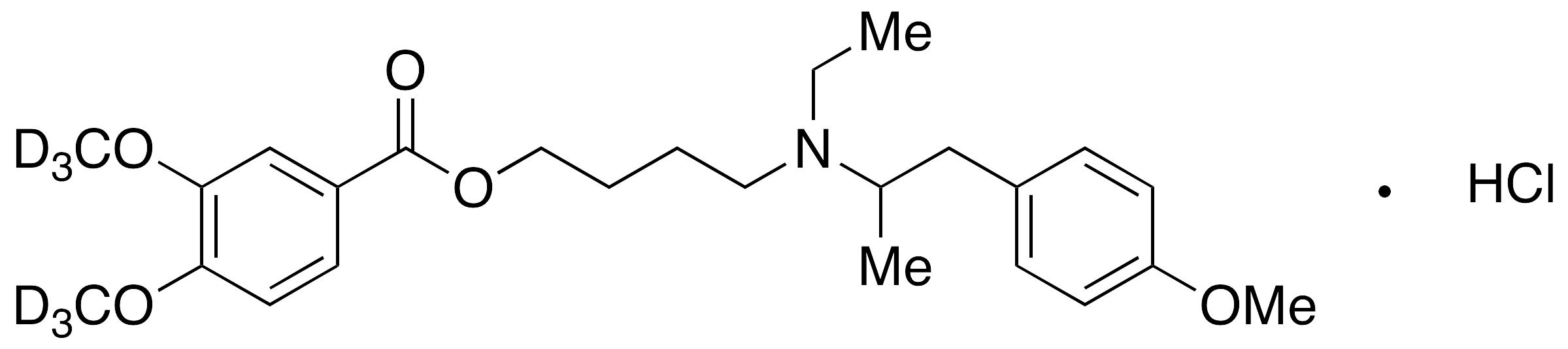 Mebeverine-d6 Hydrochloride