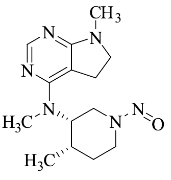 N,7-Dimethyl-N-((3S,4S)-4-methyl-1-nitrosopiperidin-3-yl)-6,7-dihydro-5H-pyrrolo[2,3-d]pyrimidin-4-amine