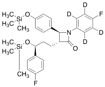 (3R,4S)-1-(4-Fluorophenyl)-3-[(3S)-3-(4-fluorophenyl)-3-[(trimethylsilyl)oxy]propyl]-4-[4-[(trimethylsilyl)oxy]phenyl]-2-azetidinone-d4