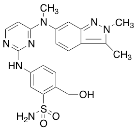 5-((4-((2,3-Dimethyl-2H-indazol-6-yl)(methyl)amino)pyrimidin-2-yl)amino)-2-(hydroxymethyl)benzenesulfonamide