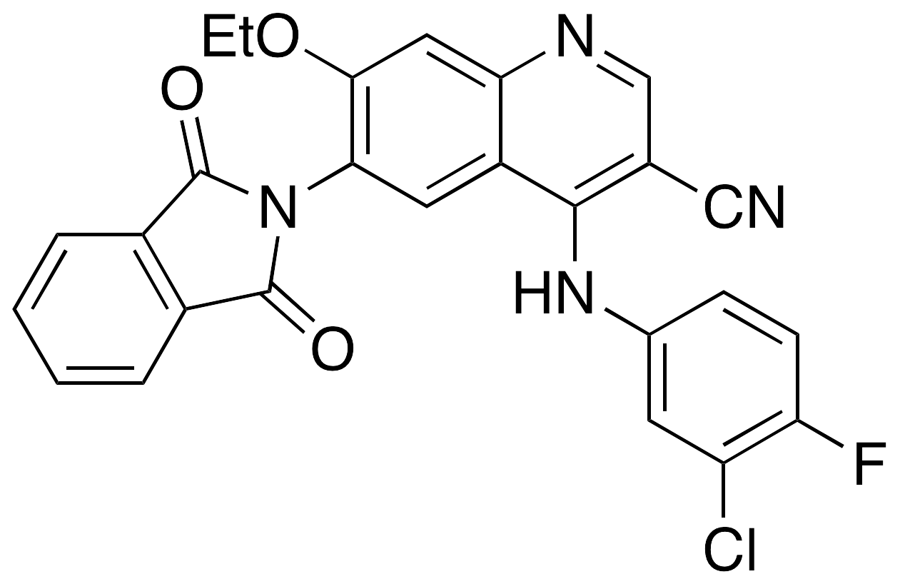 3-Cyano-4-(3-chloro-4-fluoroanilino)-7-ethoxy-6-(phthalimidyl)quinoline