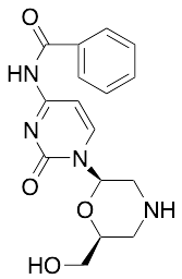 N-[1,2-Dihydro-1-[(2R,6S)-6-(hydroxymethyl)-2-morpholinyl]-2-oxo-4-pyrimidinyl]-benzamide