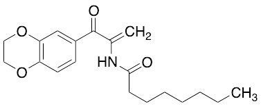 N-(3-(2,3-Dihydrobenzo[b][1,4]dioxin-6-yl)-3-oxoprop-1-en-2-yl)octanamide