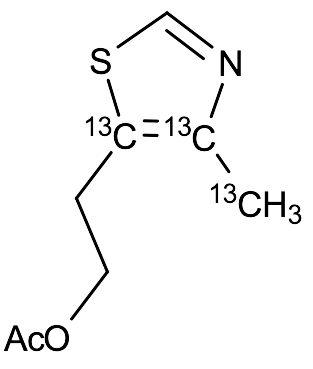 4-Methyl-5-thiazolylethyl-13C3 Acetate